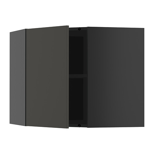 METOD corner wall cabinet with shelves