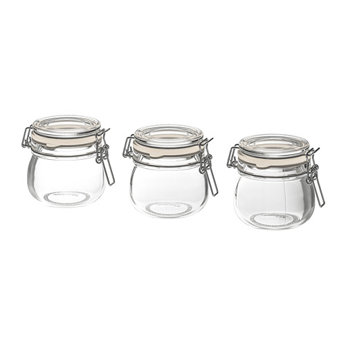KORKEN, jar with lid