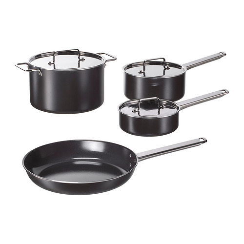 GULDÖRING, 7-piece cookware set