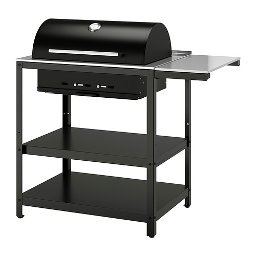 GRILLSKÄR, kolagrill með hliðarborði