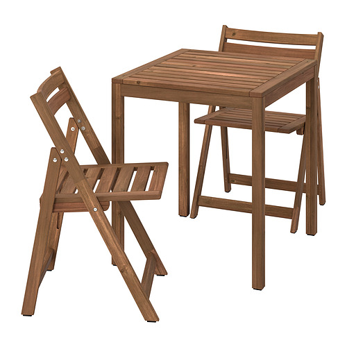 NÄMMARÖ, table and 2 folding chairs, outdoor
