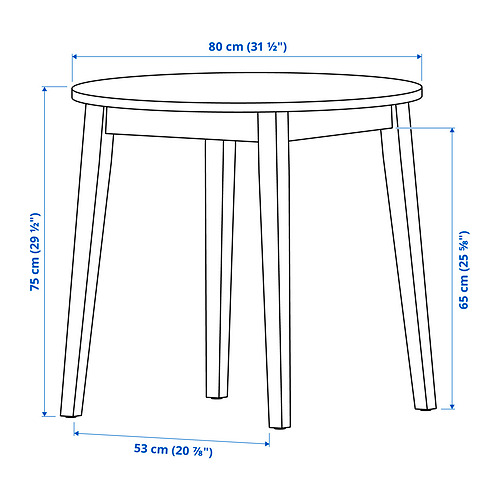 NACKANÄS/NACKANÄS table and 4 chairs