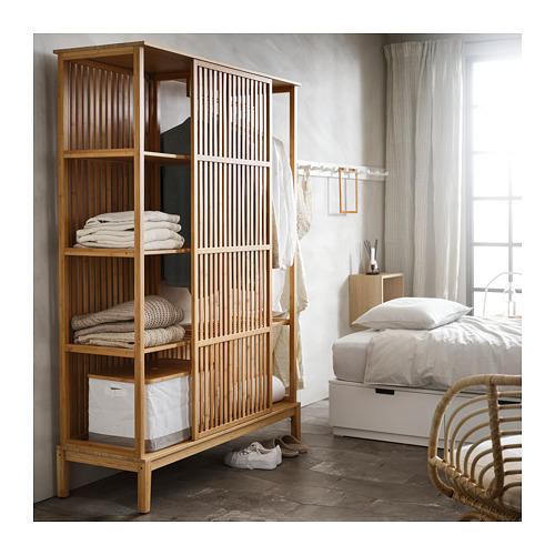 NORDKISA, open wardrobe with sliding door