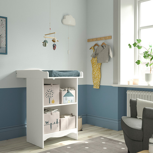 SMÅGÖRA, changing table/bookshelf