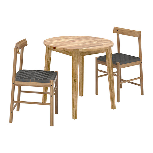 NACKANÄS/NACKANÄS, table and 2 chairs