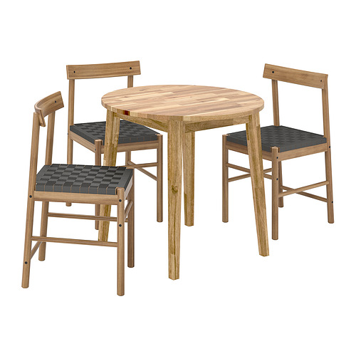 NACKANÄS/NACKANÄS, table and 3 chairs