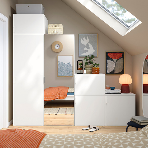 PLATSA, wardrobe w 6 doors