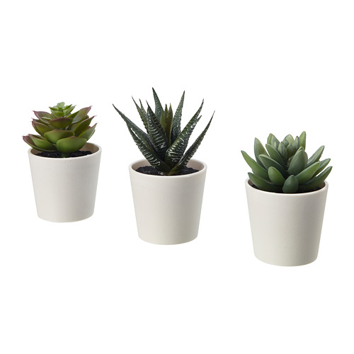 FEJKA, artificial potted plant with pot