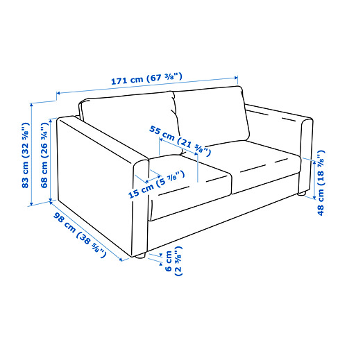 VIMLE 2-seat sofa