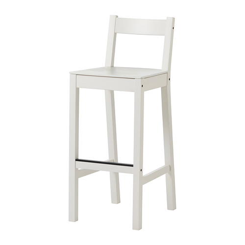 NORDVIKEN bar stool with backrest