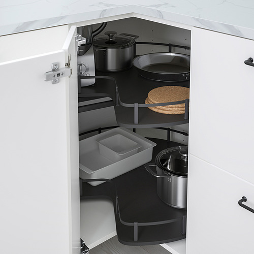 UTRUSTA, corner base cabinet carousel
