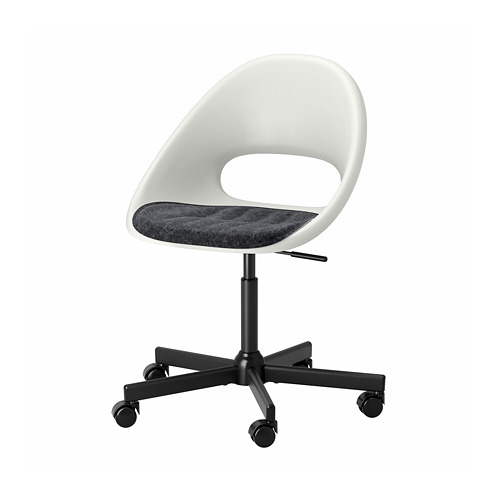 LOBERGET/MALSKÄR, swivel chair + pad