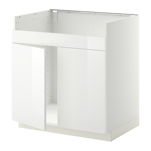 METOD base cab f HAVSEN double bowl sink