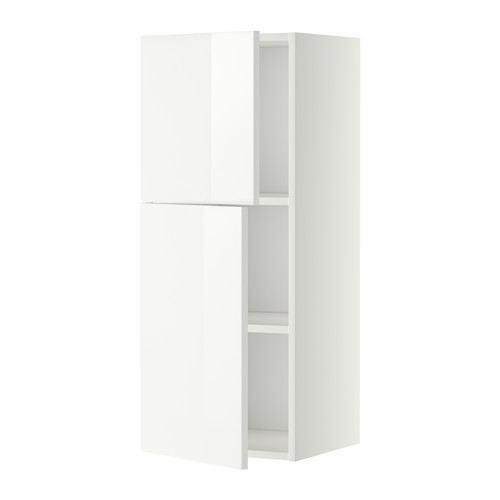 METOD wall cabinet with shelves/2 doors