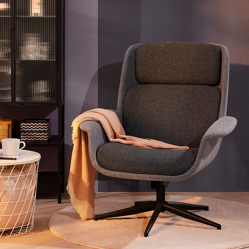 ÄLEBY, swivel armchair