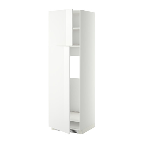 METOD high cabinet for fridge w 2 doors