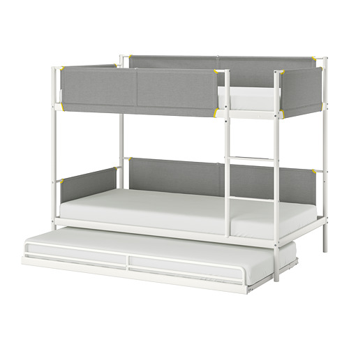 VITVAL, bunk bed frame with underbed
