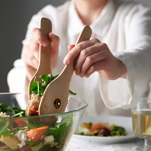 SKALLKNEKT, 2-piece salad servers set