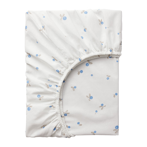 RÖDHAKE, fitted sheet for cot