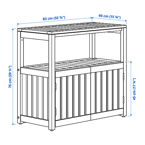 NÄMMARÖ shelving unit, outdoor