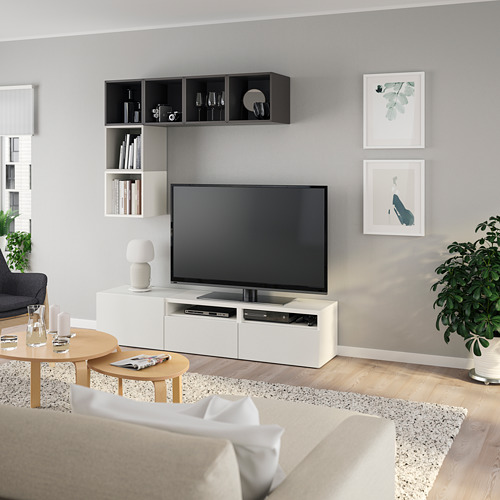 BESTÅ/EKET, cabinet combination for TV
