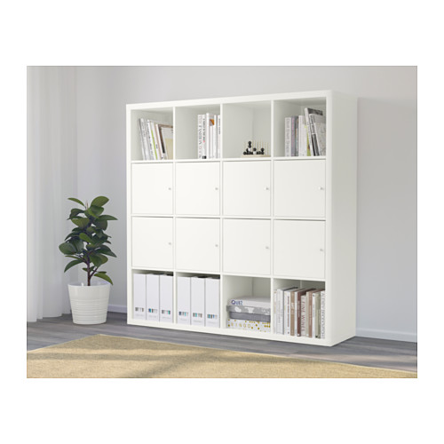 KALLAX, shelving unit with 8 inserts