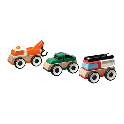 LILLABO leikfangafarartæki, 3 í setti