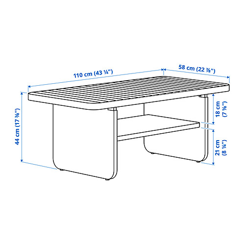 VITTSKÄR sófaborð