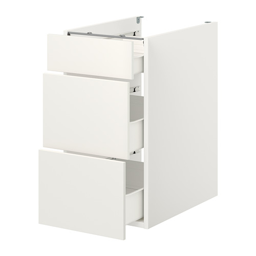 ENHET, base cb w 3 drawers