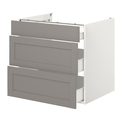 ENHET base cb w 3 drawers