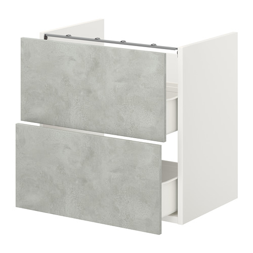 ENHET, base cb f washbasin w 2 drawers