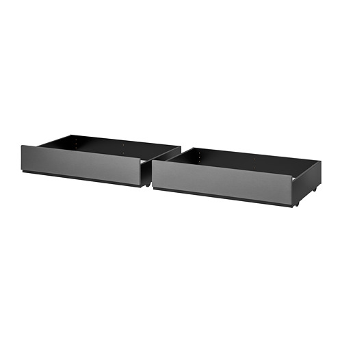 HAUGA, upholstered bed storage box