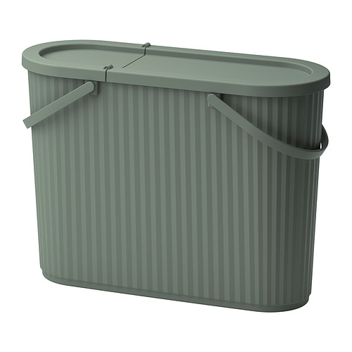 DAMMÄNG, bin with lid