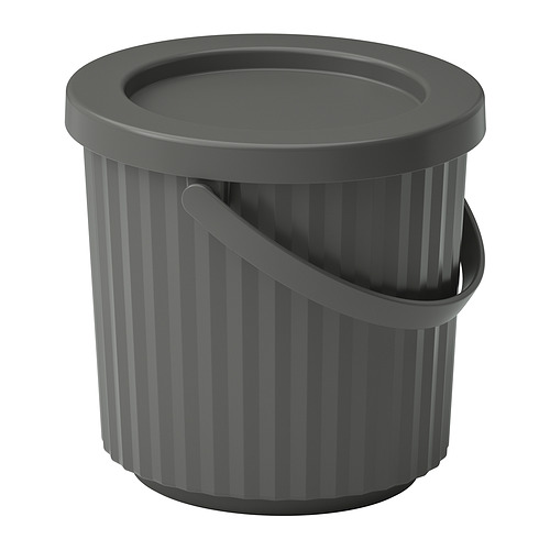 DAMMÄNG, bin with lid