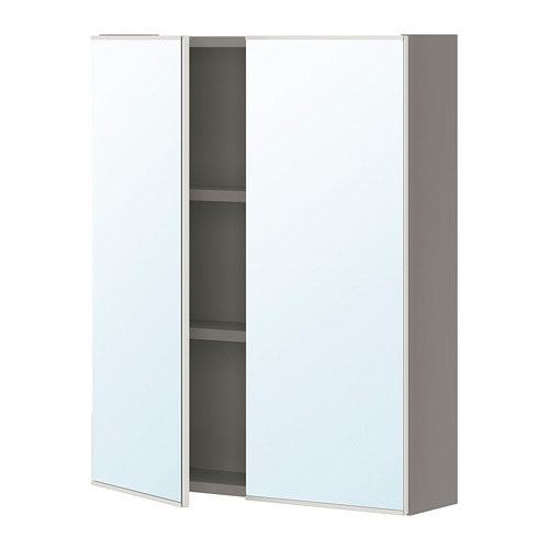 ENHET, mirror cabinet with 2 doors