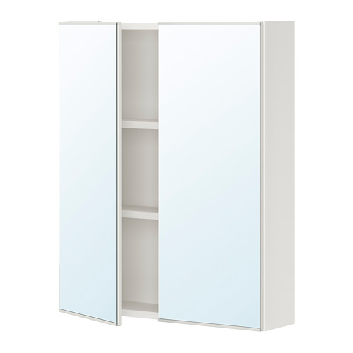 ENHET, mirror cabinet with 2 doors