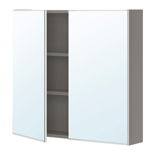 ENHET, mirror cabinet with 2 doors