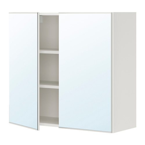 ENHET, mirror cabinet with 2 doors