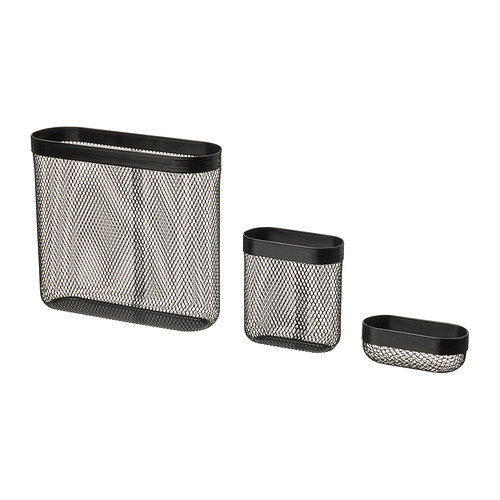 SKÅDIS storage basket, set of 3