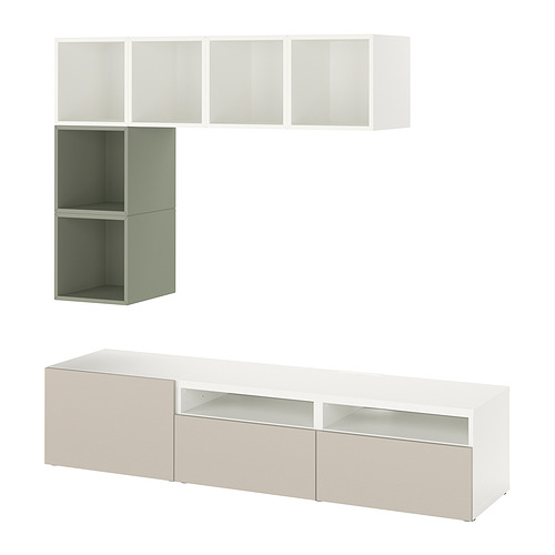 BESTÅ/EKET, cabinet combination for TV