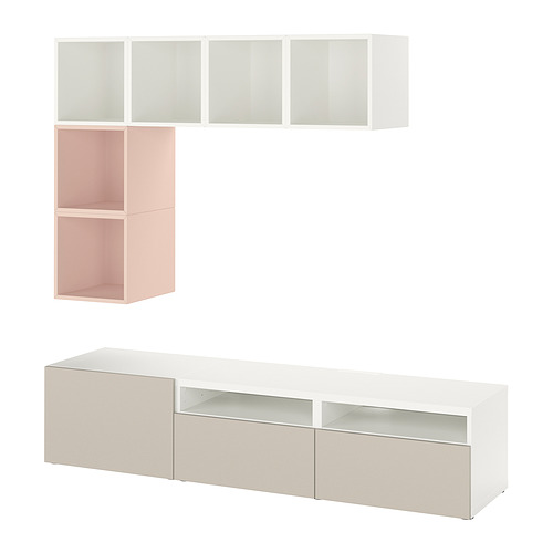 BESTÅ/EKET, cabinet combination for TV