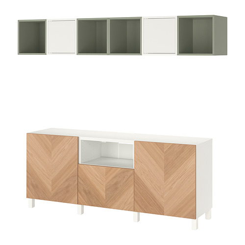 BESTÅ/EKET, cabinet combination for TV