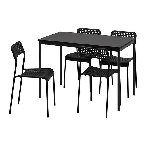 SANDSBERG/ADDE, table and 4 chairs