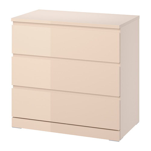 MALM, chest of 3 drawers