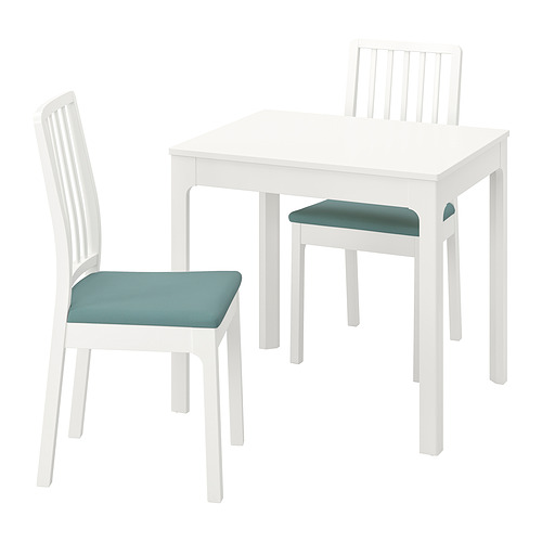 EKEDALEN/EKEDALEN, table and 2 chairs