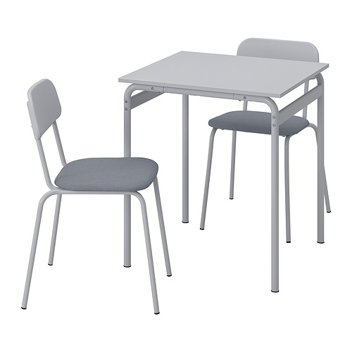 GRÅSALA/GRÅSALA, table and 2 chairs