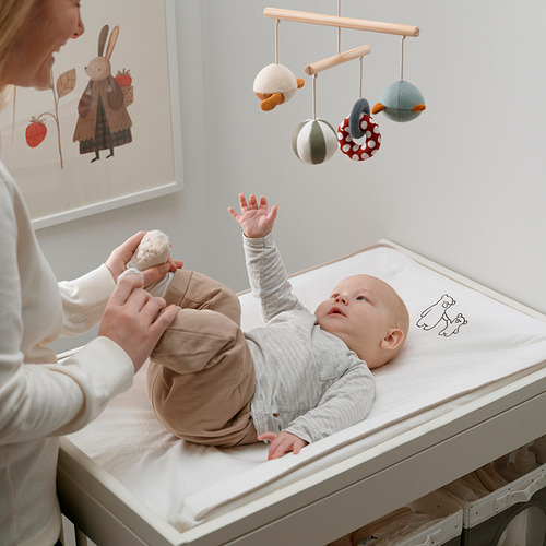VÄDRA, babycare mat with cover