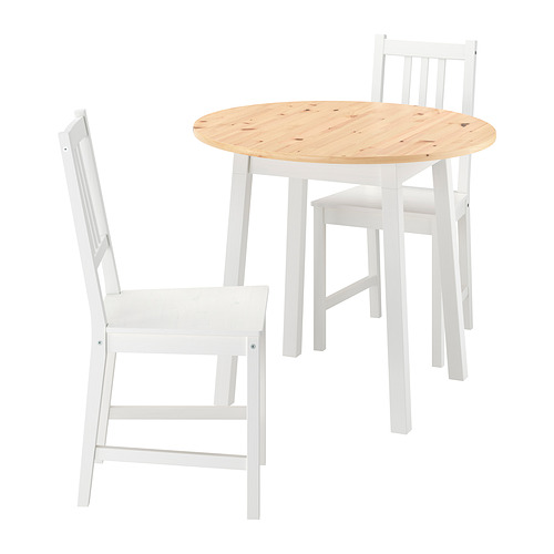 PINNTORP, borð og tveir stólar