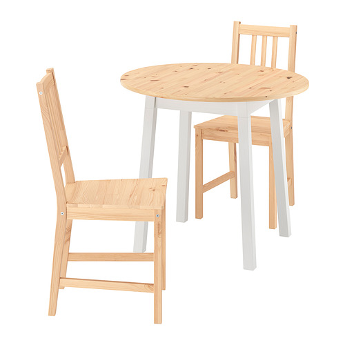 PINNTORP, borð og tveir stólar