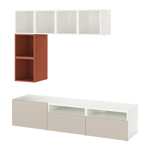 BESTÅ/EKET, cabinet combination for TV